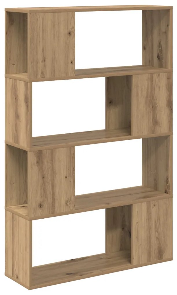 Könyvespolc Kézműves tölgy Szerelt fa 80 x 24 x 124 cm Tárolás
