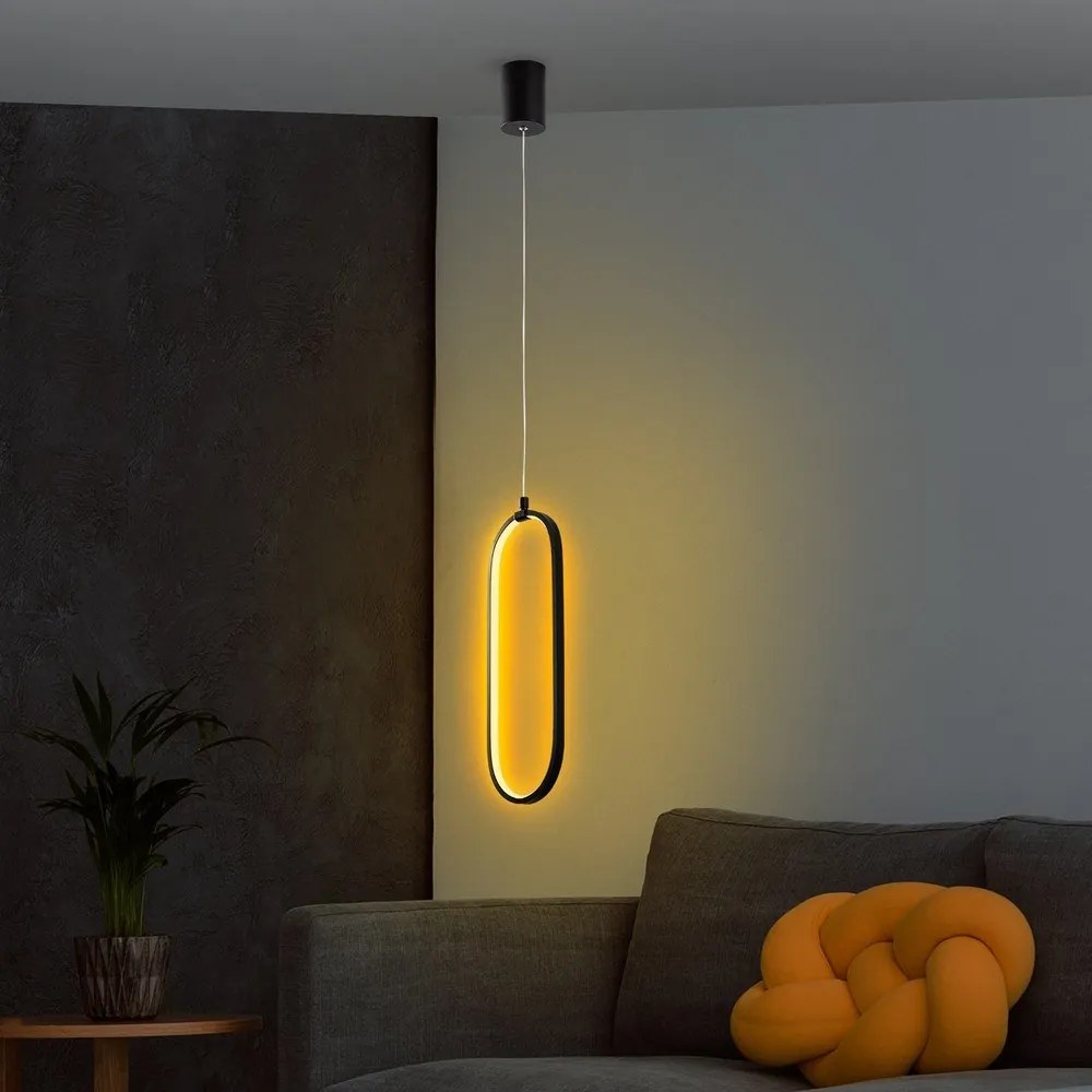Fekete LED függőlámpa Can – Opviq lights