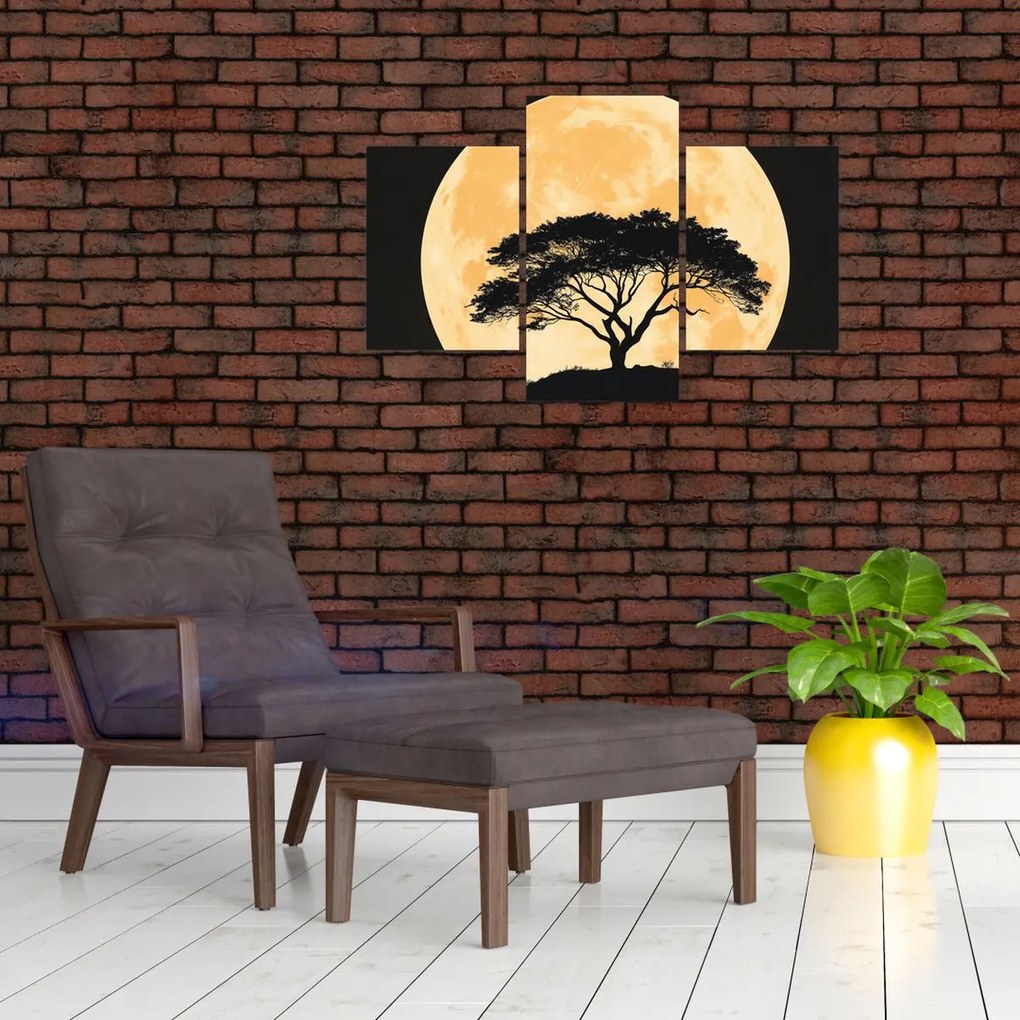 Kép – Fa arany teliholdban II. (90x60 cm)