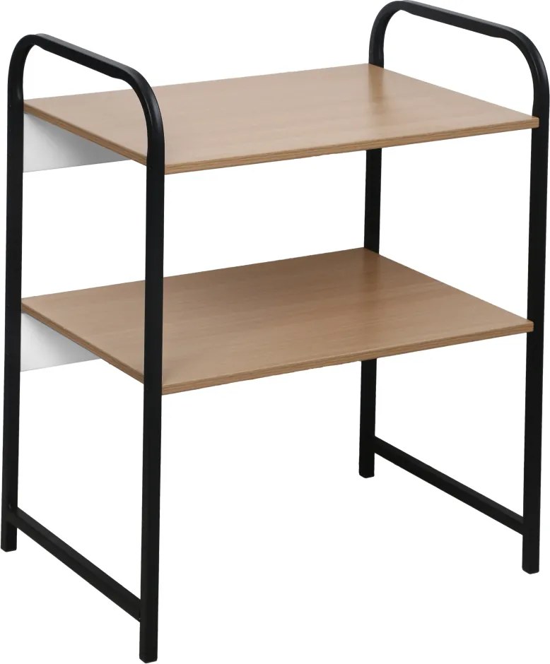 Polcállvány, fekete/barna, BAYAN