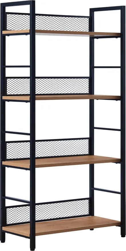 Polcállvány, fekete/tölgy, KELER TYP 1