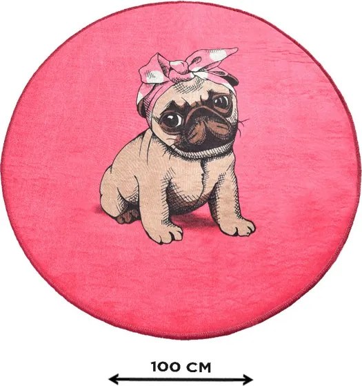 Pink Pug Djt (100 cm)