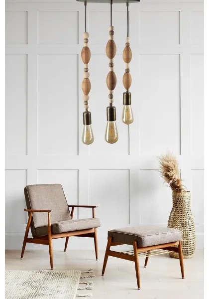 Csillár zsinóron 3xE27/60W/230V