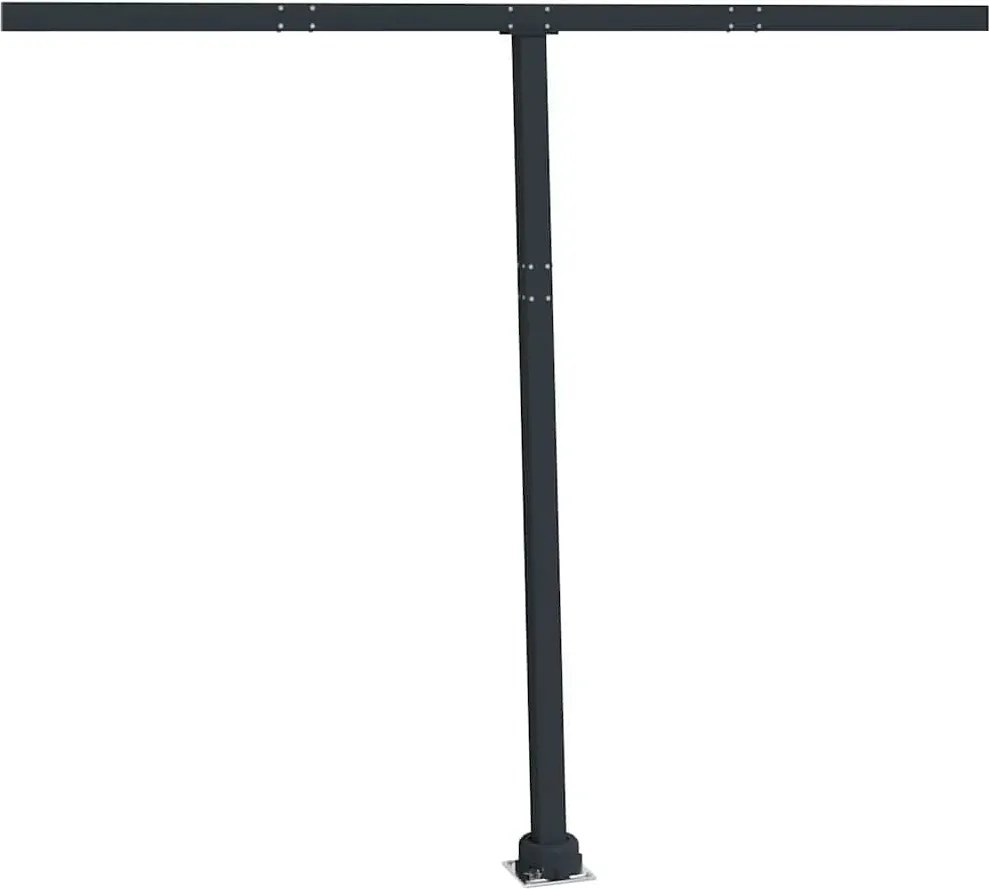 vidaXL antracitszürke vas napellenzőrúdszett 300 x 245 cm