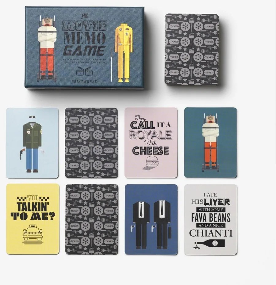 Társasjáték Memo game Movie – Printworks