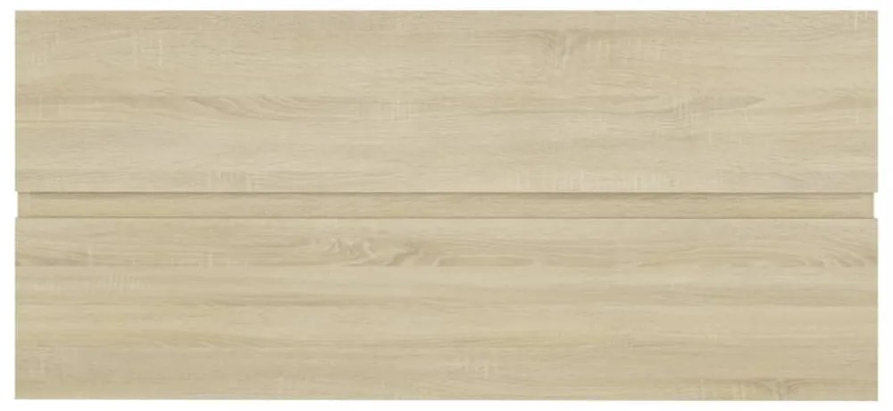 sonoma tölgy színű szerelt fa mosdószekrény 100 x 38,5 x 45 cm