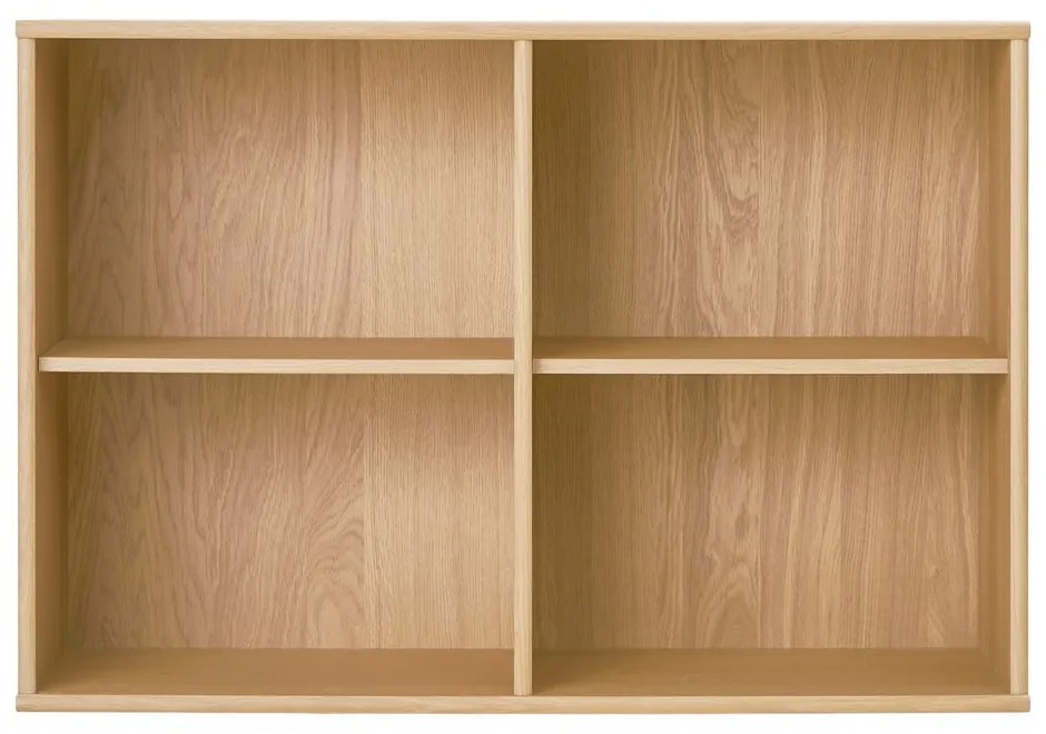 Natúr színű függő könyvespolc tölgyfa dekorral 89x61 cm Mistral – Hammel Furniture