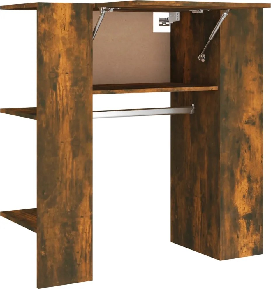 vidaXL füstös tölgy színű szerelt fa előszobaszekrény 97,5x37x99 cm