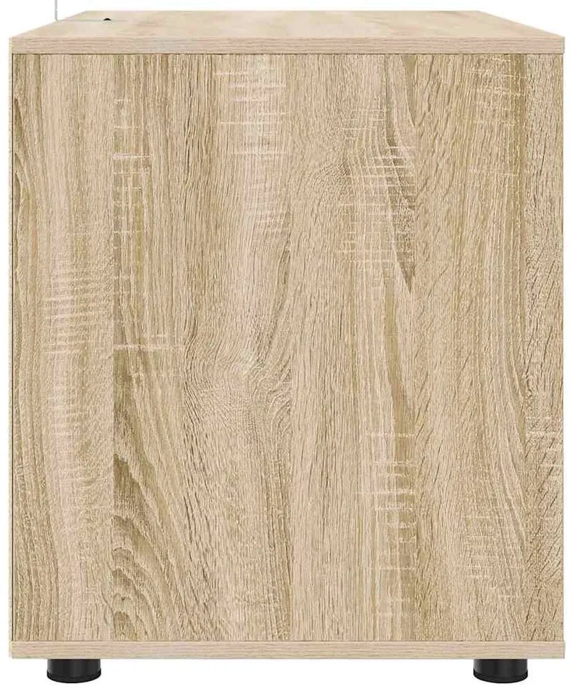 vidaXL Tárolószekrény Sonoma tölgy 80 x 48 x 57 cm Faanyag