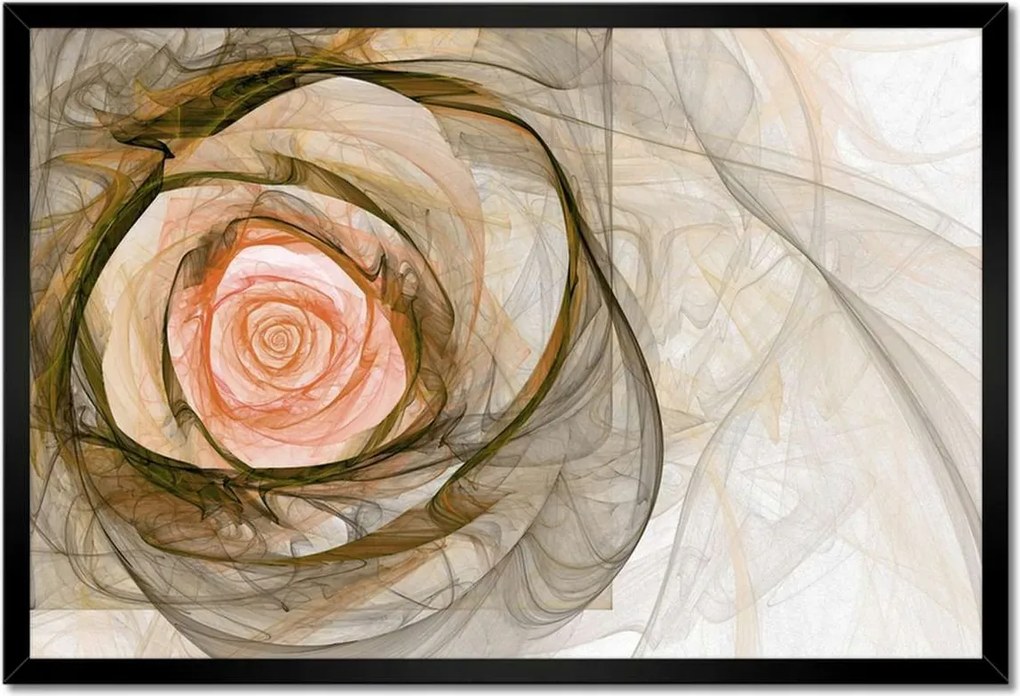 Poszterek keretben 60x40 Absztrakt rózsa virág
