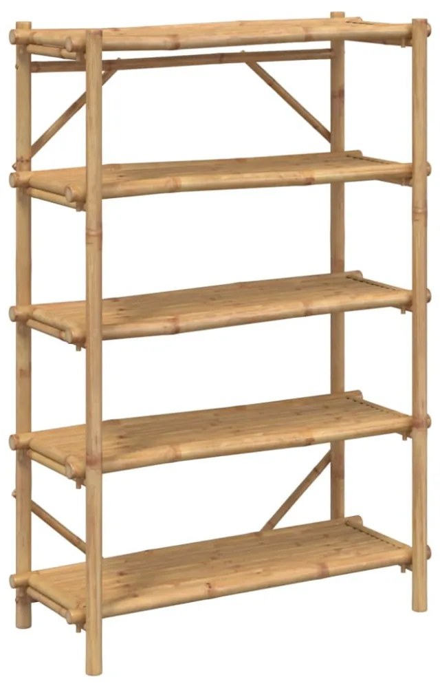 vidaXL 5 szintes bambusz polc 100 x 40 x 150 cm