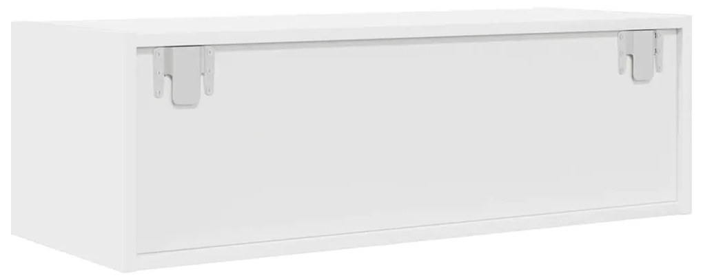 2 db fehér szerelt fa TV-szekrény 80x31x25,5 cm