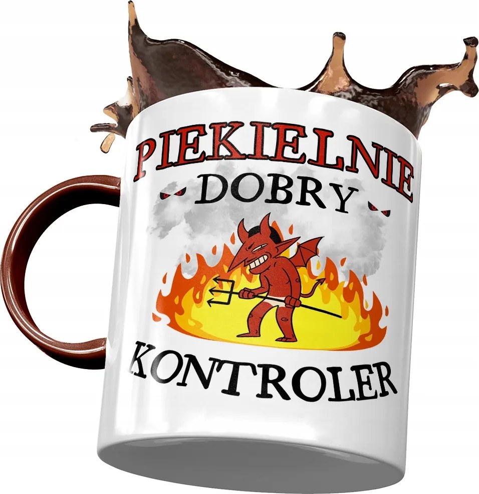 Bordó Bögre Kontrollernek Pokolian Jó Nyomtatott Fotóval