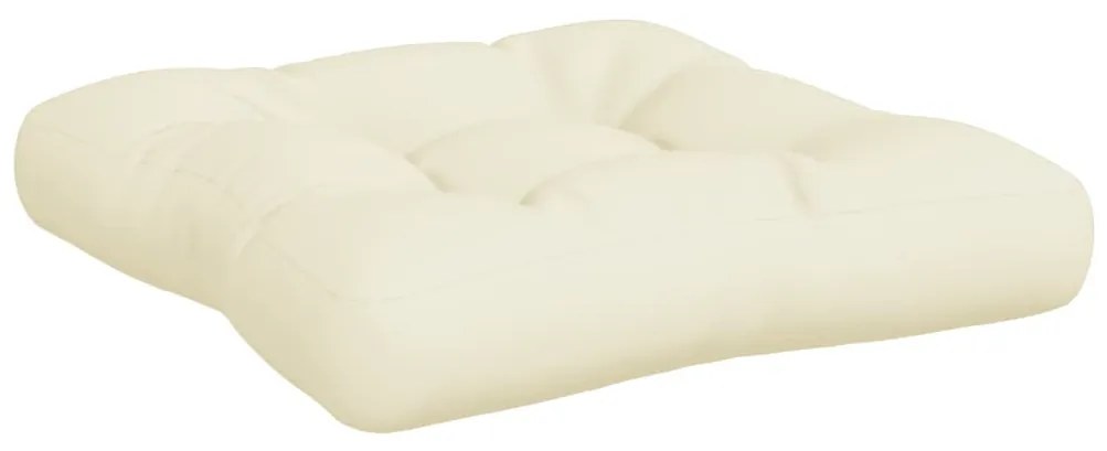 3 db krémszínű szövet raklappárna