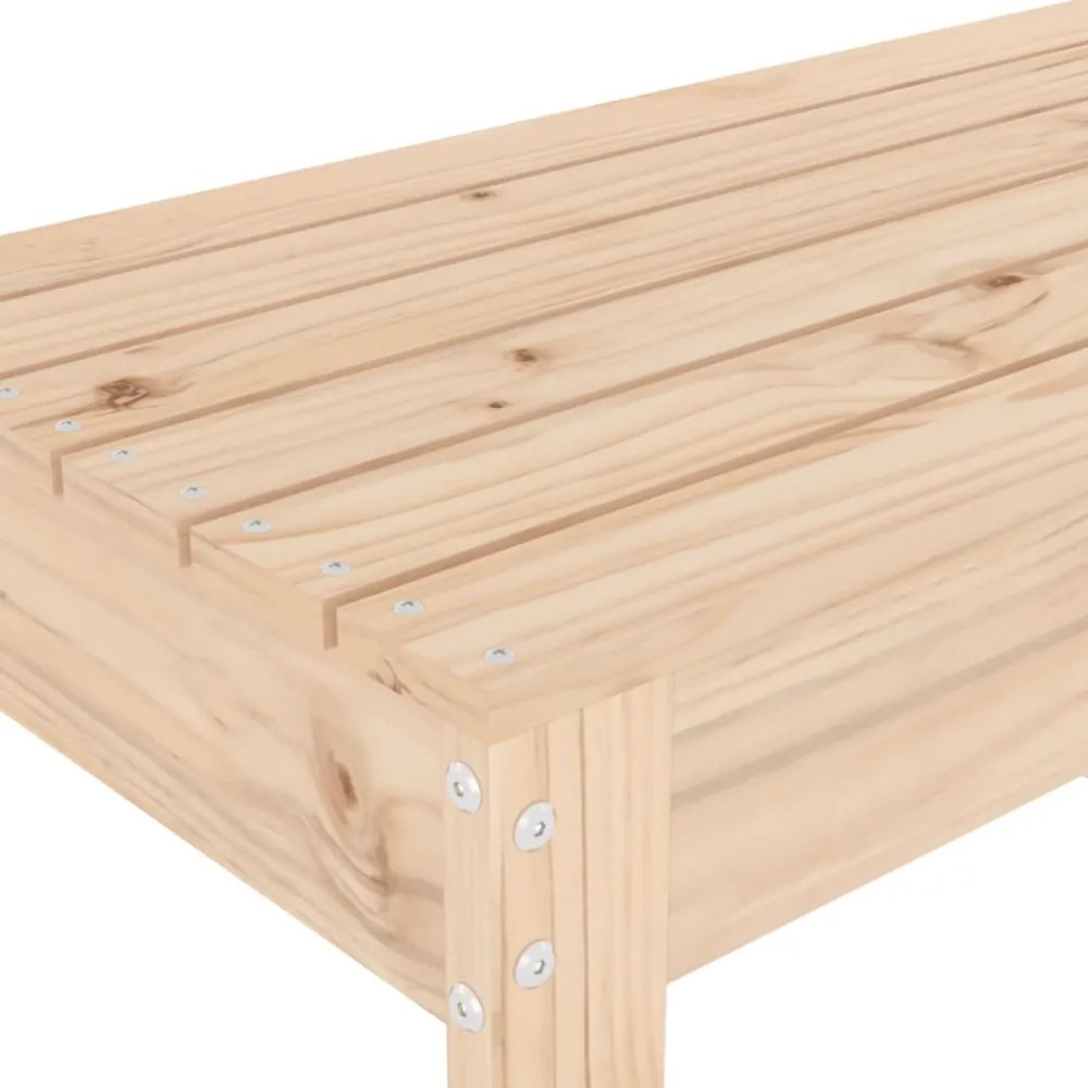 tömör fenyőfa kerti pad 110x38x45 cm