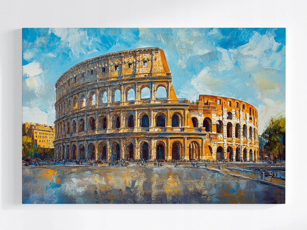 Poszter Róma Colosseum Építmény Műemlék Építészet 120x80