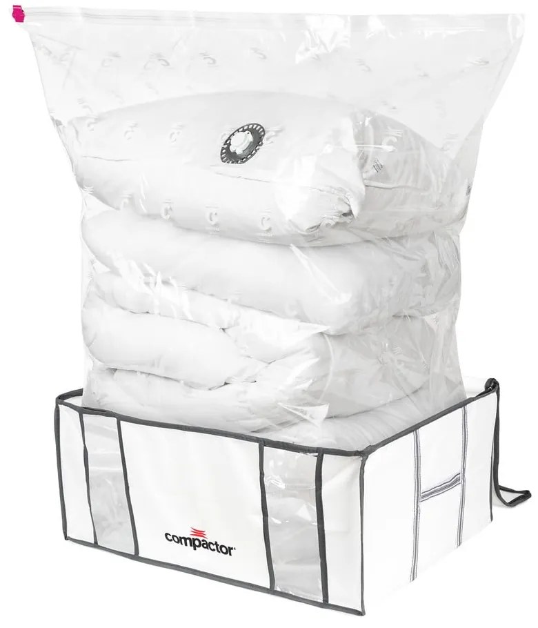 Vákuumos-megerősített textil ruhatároló doboz szett 2 db-os 50x65x27 cm Life – Compactor