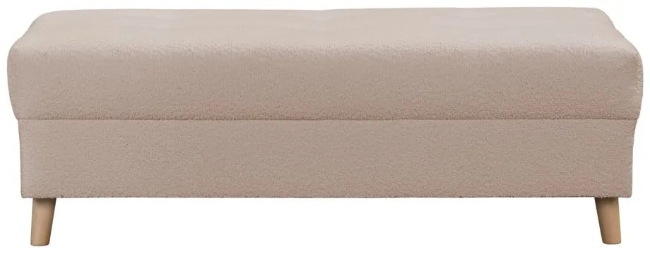 Bézs buklé puff Ariella – Ropez