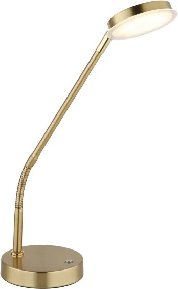Globo 58504TM - SILVIO érintésvezérlésű, dimmelhető LED asztali lámpa, 6,5W/230V, sárgaréz