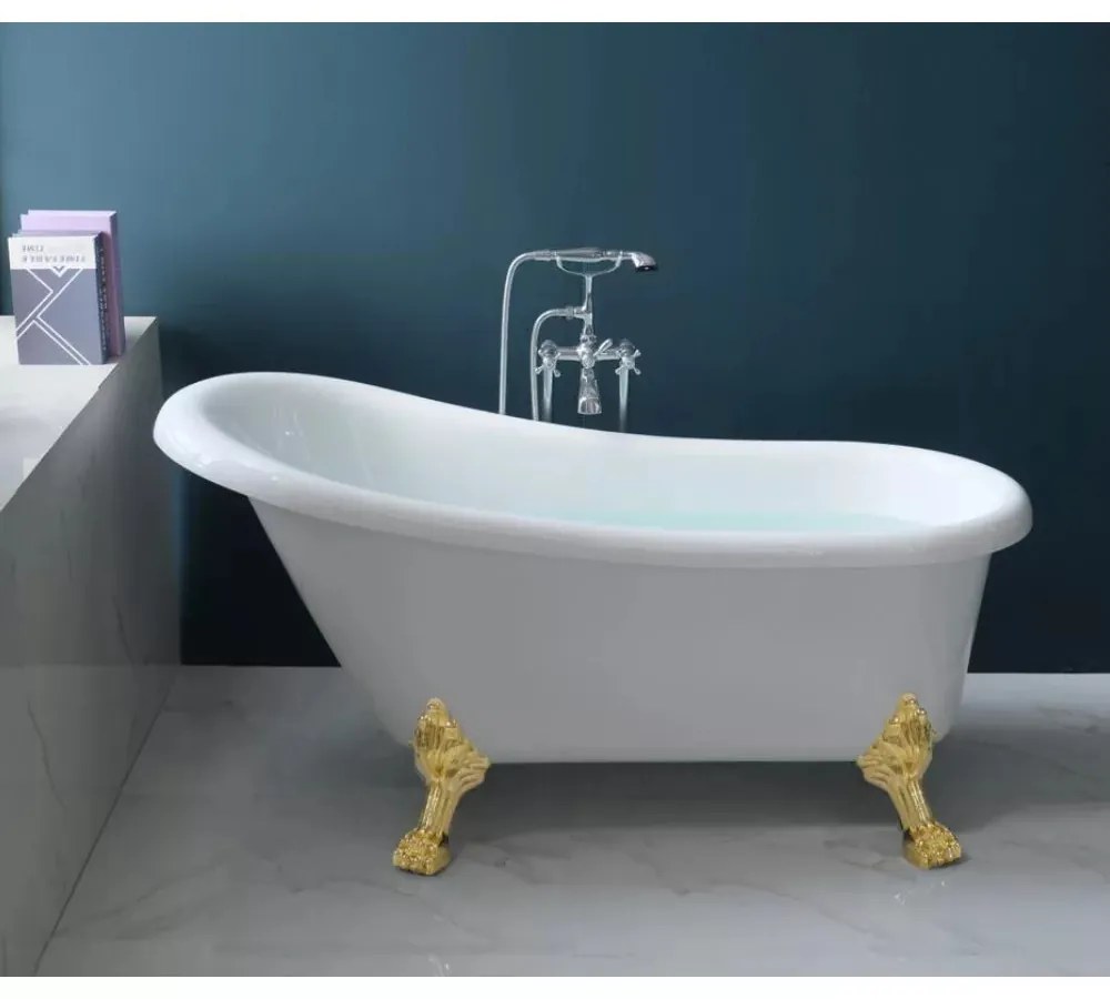 Legend Antik Arany oroszlánlábas térben álló akril kád 170x75x80 cm