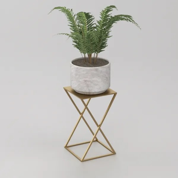 Virágállvány 40x24 cm arany