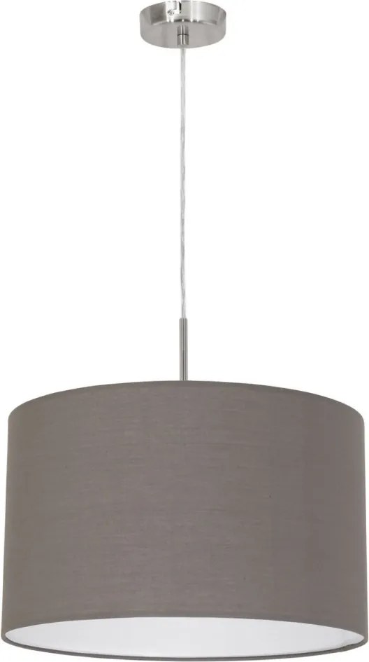 EGLO 31574 PASTERI Ernyős Függesztett Lámpa Antracit, Fehér, Nikkel E27 IP20