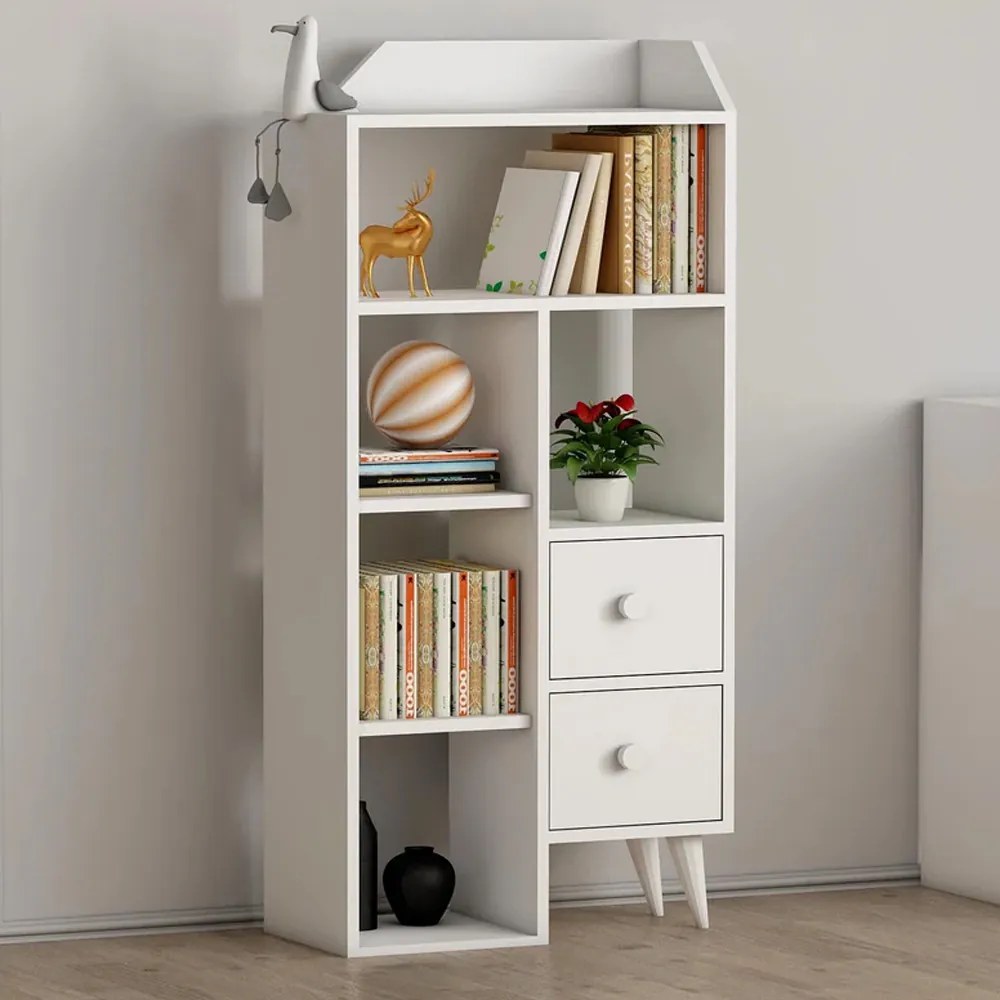 Fiókos szekrény 61x30x130 cm barna FUR1870-2