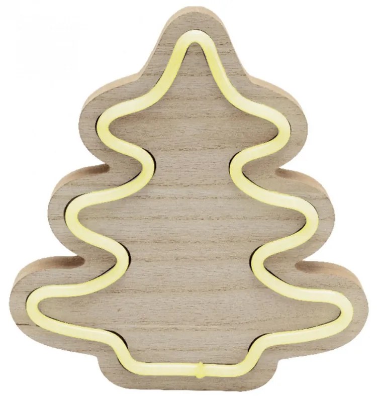 Fa asztali dísz, fenyő