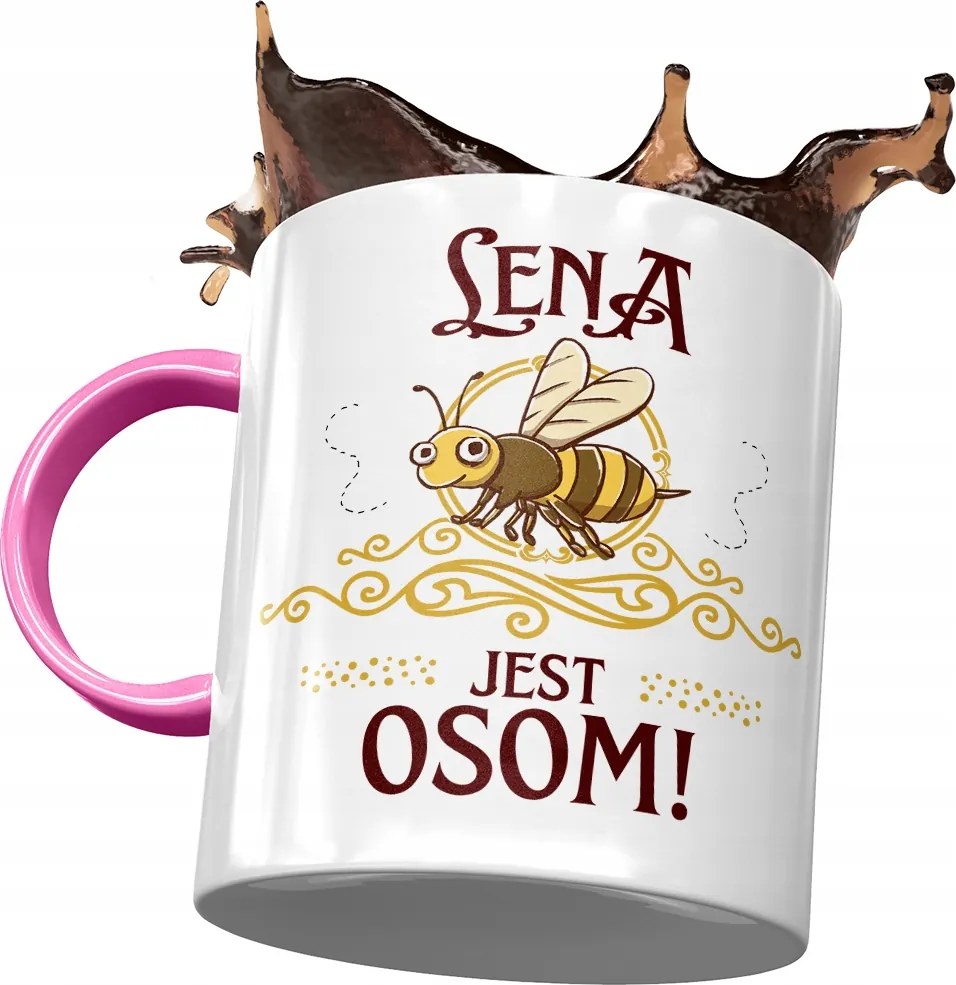 Rózsaszín Bögre Lena Barátnő Feleség Barátnője Nyomtatott Fotóval