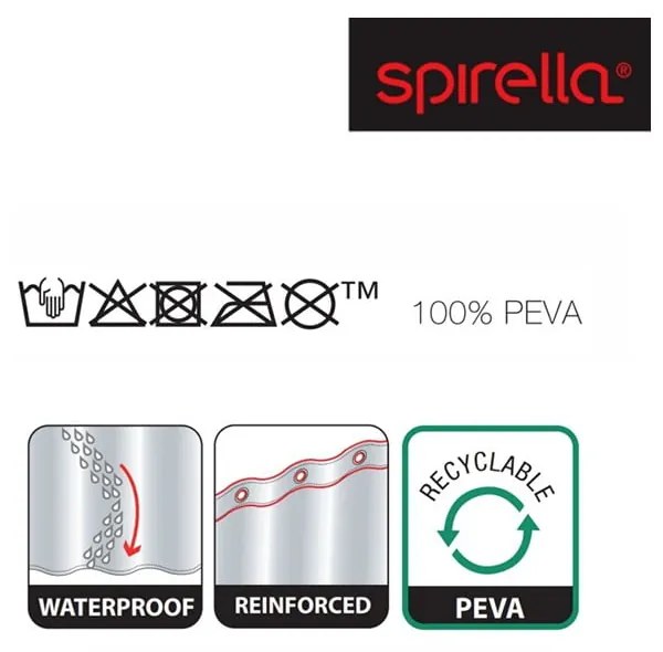 Zuhanyfüggöny 180x200 cm Bio – Spirella