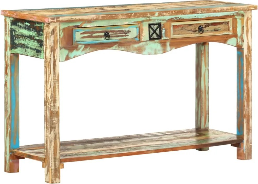 vidaXL tömör újrahasznosított fa tálalóasztal 120 x 40 x 75 cm