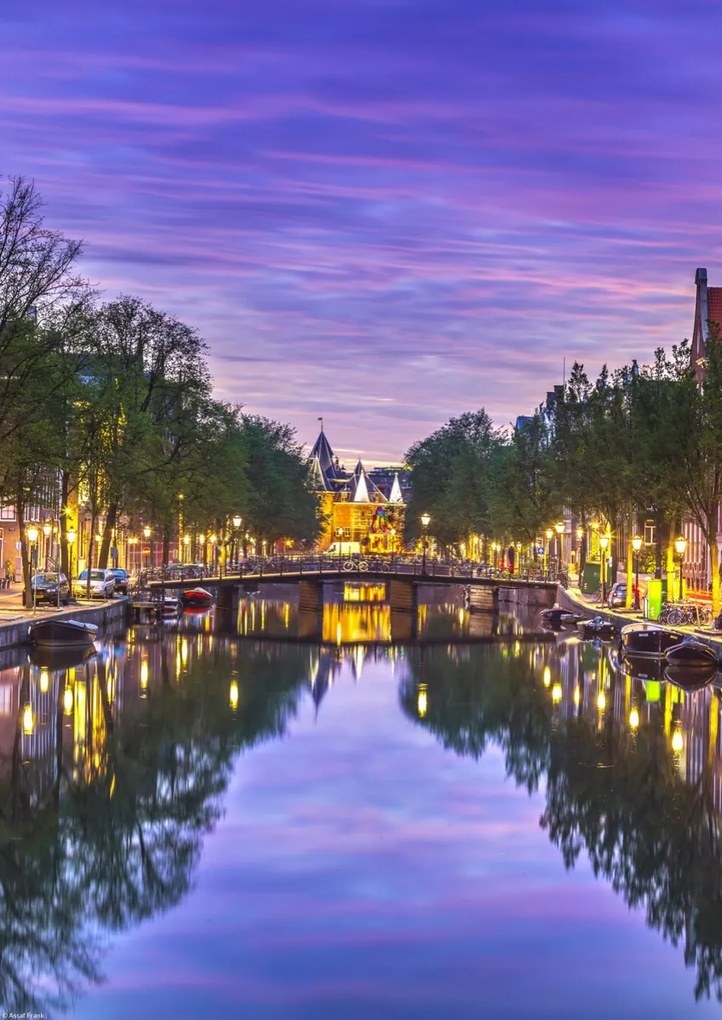 Poszter 29,7x42cm Amszterdami csatorna, Assaf Frank