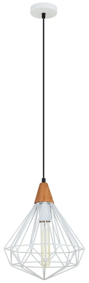 Italux MAELLE MDM-2591/1S WH Függőlámpa 1x60W/E27 IP20