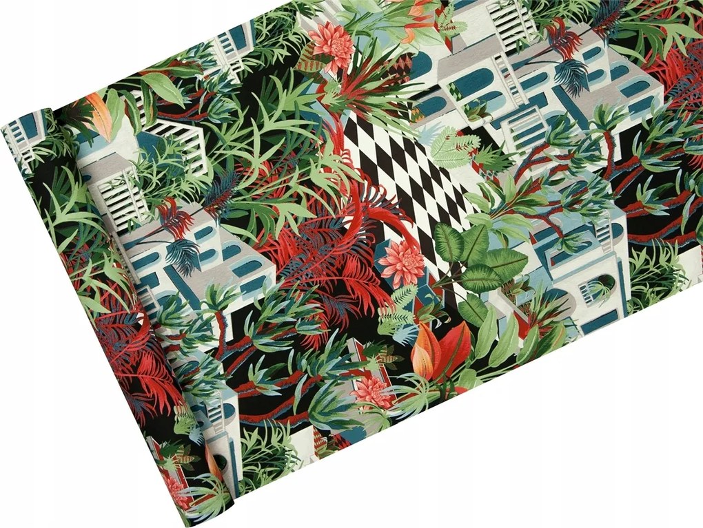 Trópusi tájkép tapéta többszínű