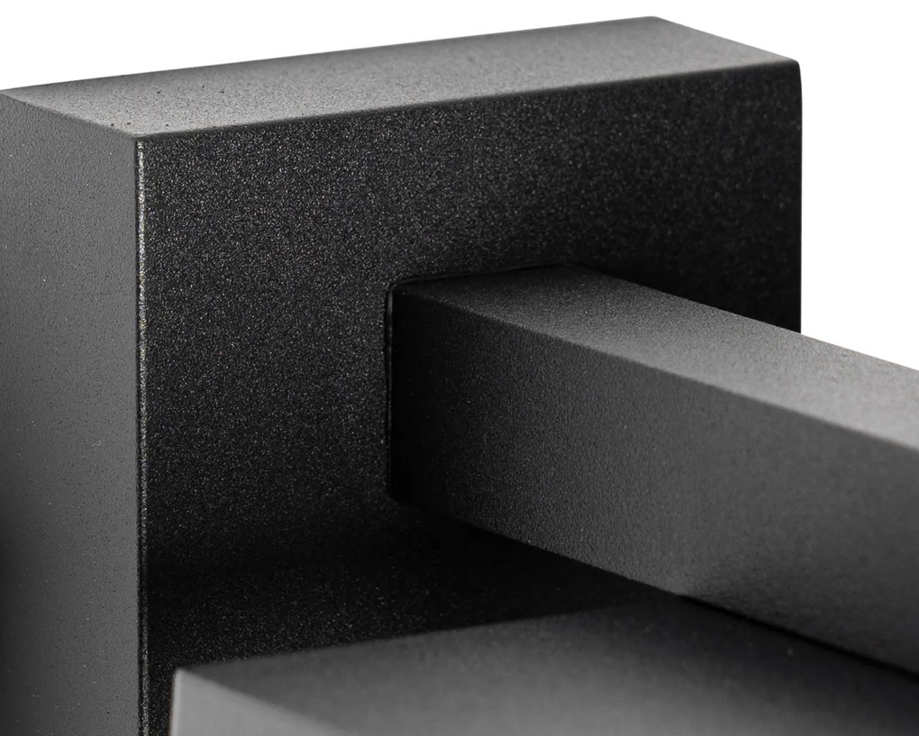 Okos kültéri fali lámpa fekete IP44, Wifi ST64-gyel - Charlois