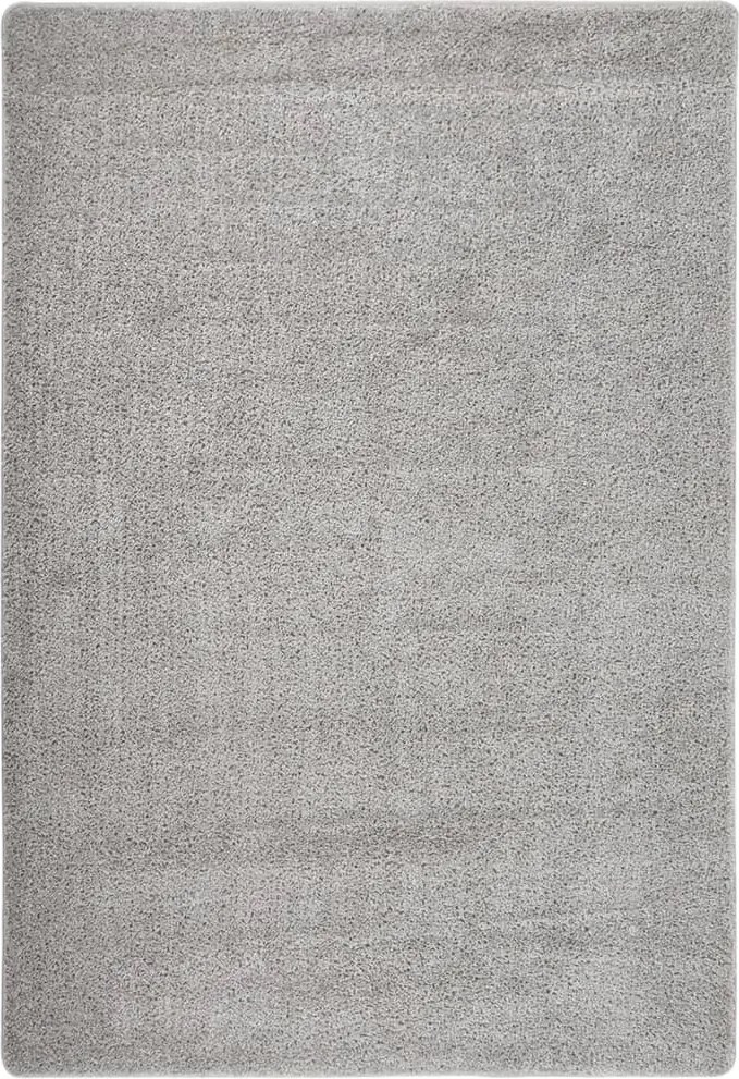 vidaXL világosszürke csúszásmentes bozontos szőnyeg 120 x 170 cm