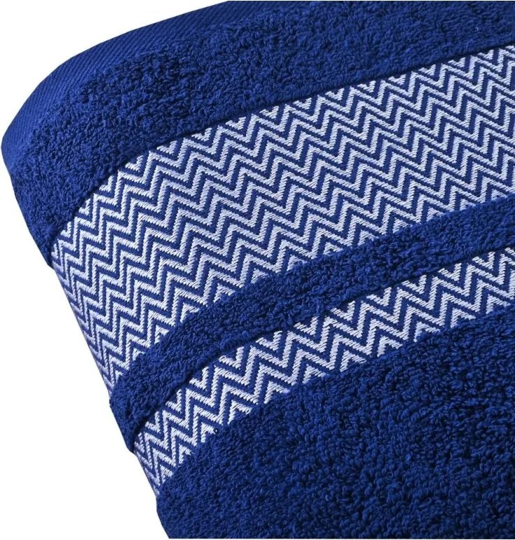 EMI Ates sötétkék pamut törölköző 50x90 cm