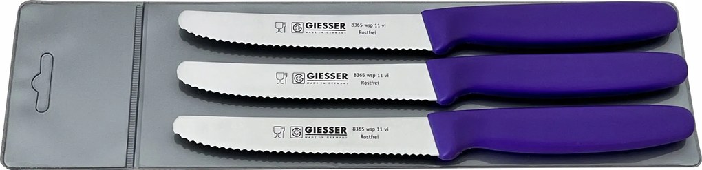 Giesser 3 db-os késkészlet 8365M lila