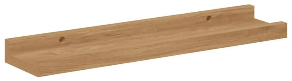 Falpolc polcokkal tárolóval 2 pcs Barna 40 x 9 x 3 cm Faanyag