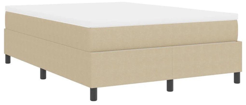 Boxspring Ágy Matraccal Világos Zöld Szürke 140x200 cm Kordbársony