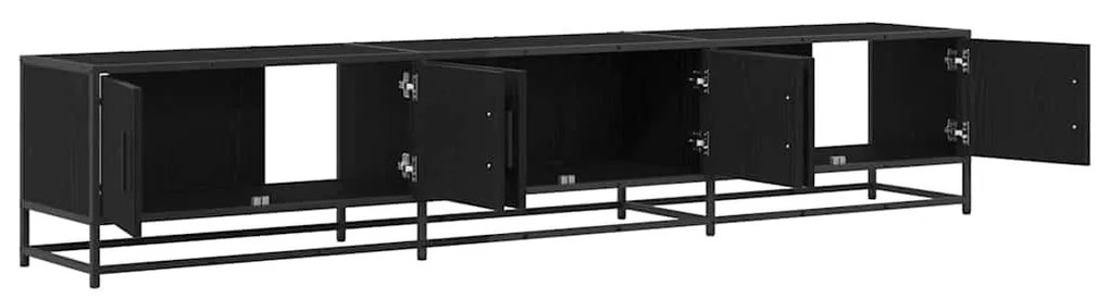 TV szekrény Musta tammi 210 x 35 x 41 cm Faanyag