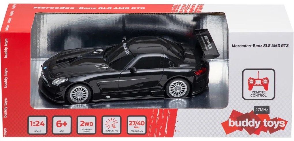 Buddy Toys BRC 24.060 Távirányítós autóMercedes-Benz SLS, fekete
