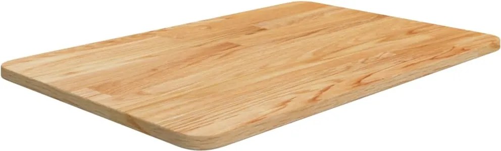 vidaXL világosbarna kezelt tömör fa fürdőszobai pult 60x40x1,5 cm