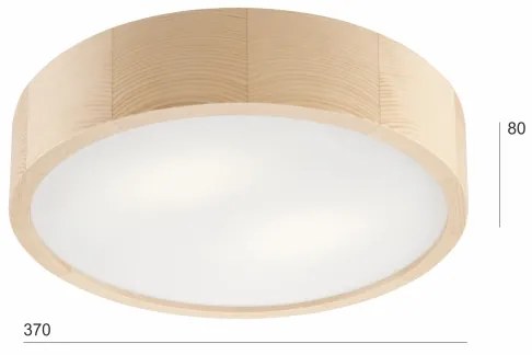 Mennyezeti lámpa NATURAL 2xE27/60W/230V, átmérő 37,5 cm, fenyő