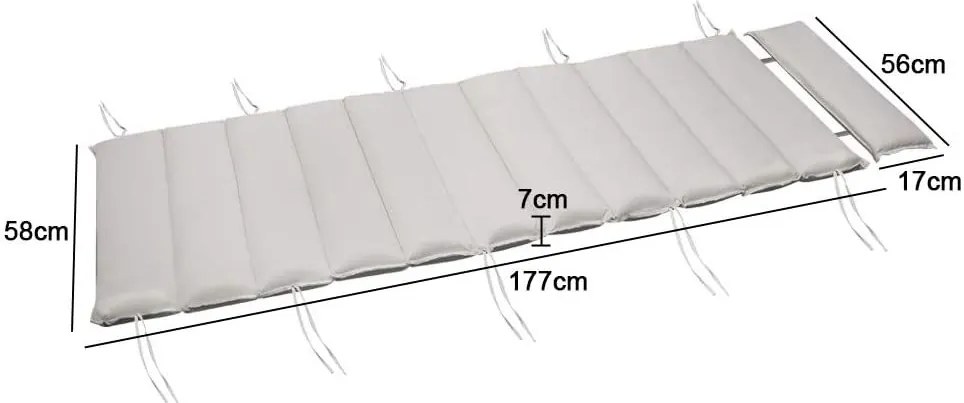 Detex® Ergo napozóágy párna - krém