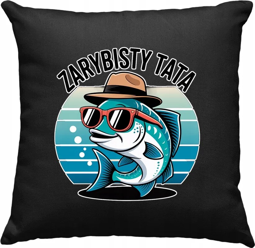 Halas párna apa horgász hal 3 fekete