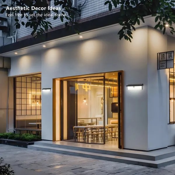 Brilagi - LED napelemes fali lámpa szenzorral SUN RAY LED/6W/3,7V 2200 mAh IP44