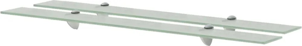 vidaXL 2 db lebegő üvegpolc 90 x 10 cm 8 mm