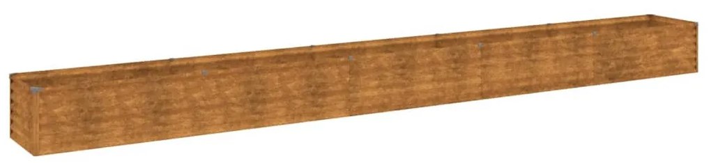 Corten acél kerti magaságyás 482x50x36 cm
