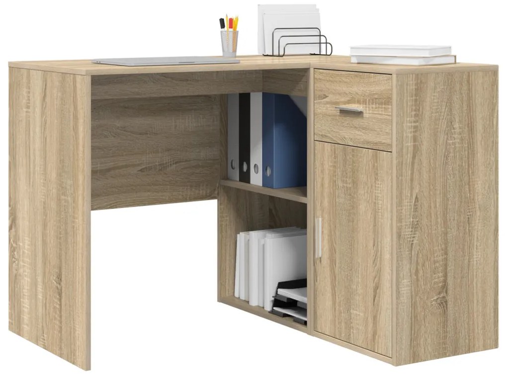 Sarokíróasztal fiókkal Sonoma tölgy 102 x 50 x 75 cm Faanyag